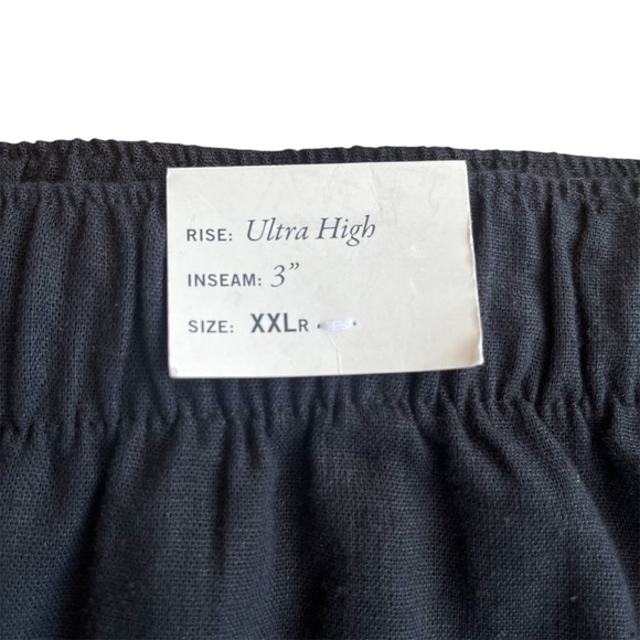 ✨NWT Abercrombie & Fitch High Waist Black Linen Pull On Shorts SZ XXL✨ - Picture 11 of 11
